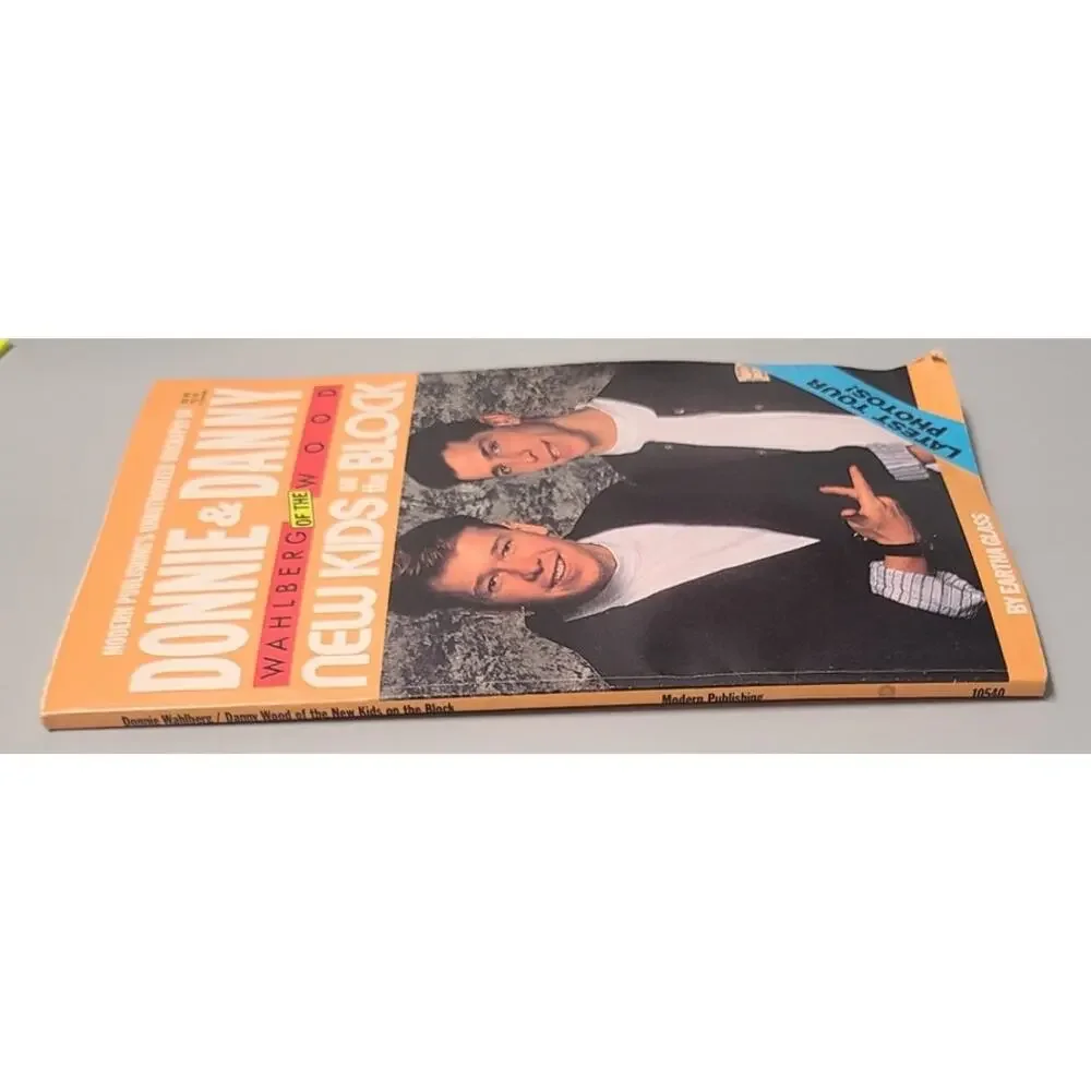 New Kids on the Block Biography Book Donnie Danny 1990 Boy Band Music NKOTB